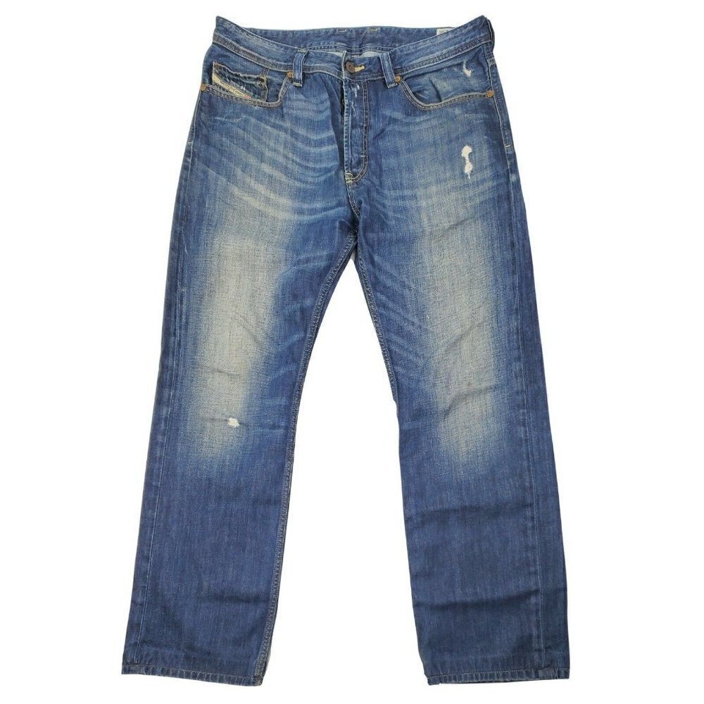 Diesel Larkee Relaxed Comfort Straight Denim Jeans Button Fly 31x30 Actual 32x27